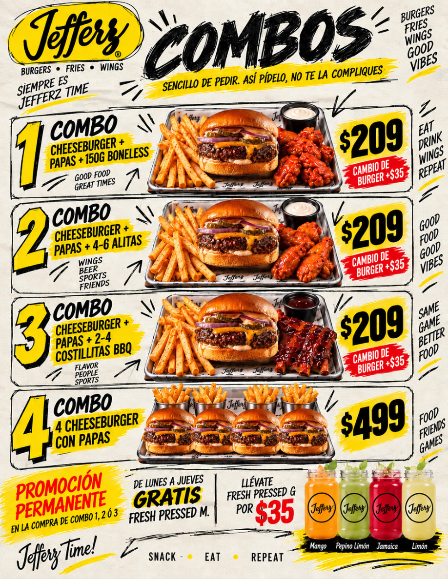 Menú Jefferz página 1
